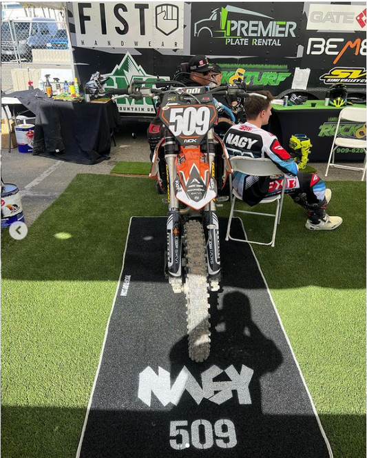 Pro Moto-Racing Pit Mat (stenciled)